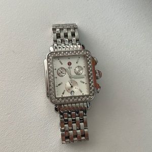 Michele Deco Stainless Steel Watch